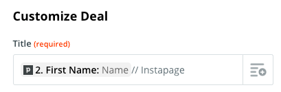 Leadpages Pipedrive Deal