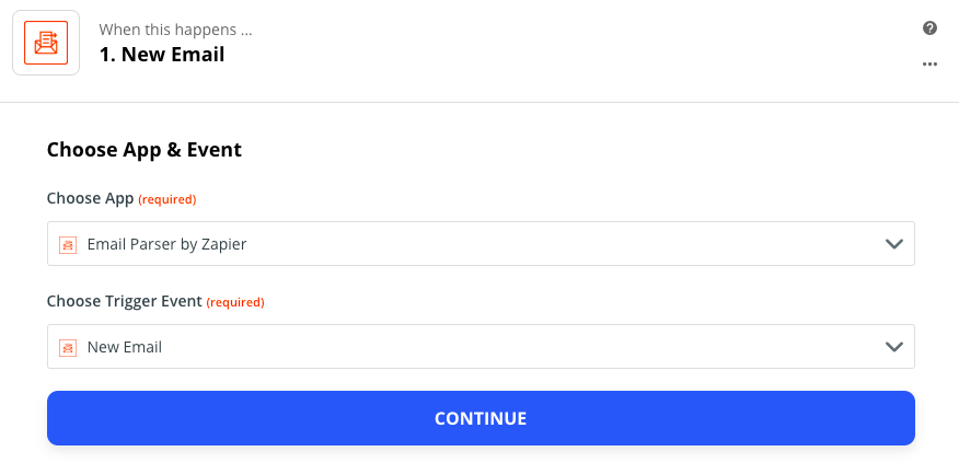 Email Parser New Email