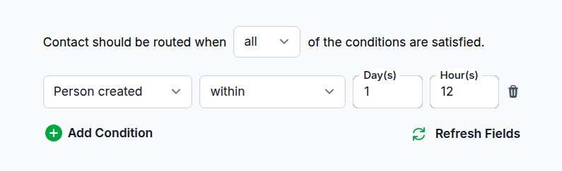 Screenshot of the 'Rules' settings in the RouterJet app.