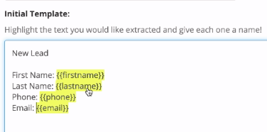Email Extraction Criteria