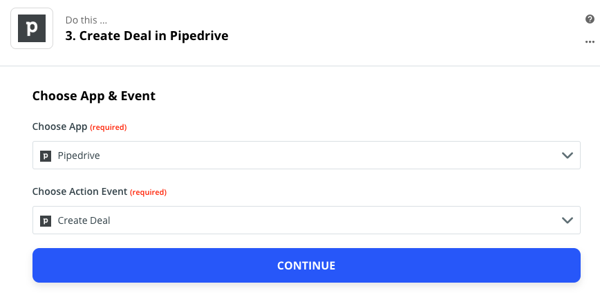 Create Pipedrive Deal Imported Person