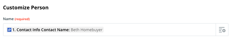 Zillow Lead to Pipedrive Contact Name
